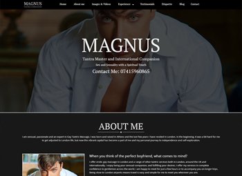 Male Escort Website Portfolio